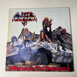 Винтажная виниловая пластинка LP Lizzy Borden Menace To Society (Holland 1986)