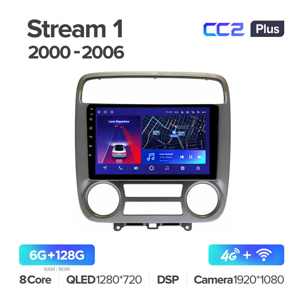 Teyes CC2 Plus 9"для Honda Stream 1 2000-2006