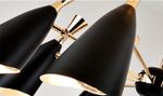 Люстра Duke 6 black/gold