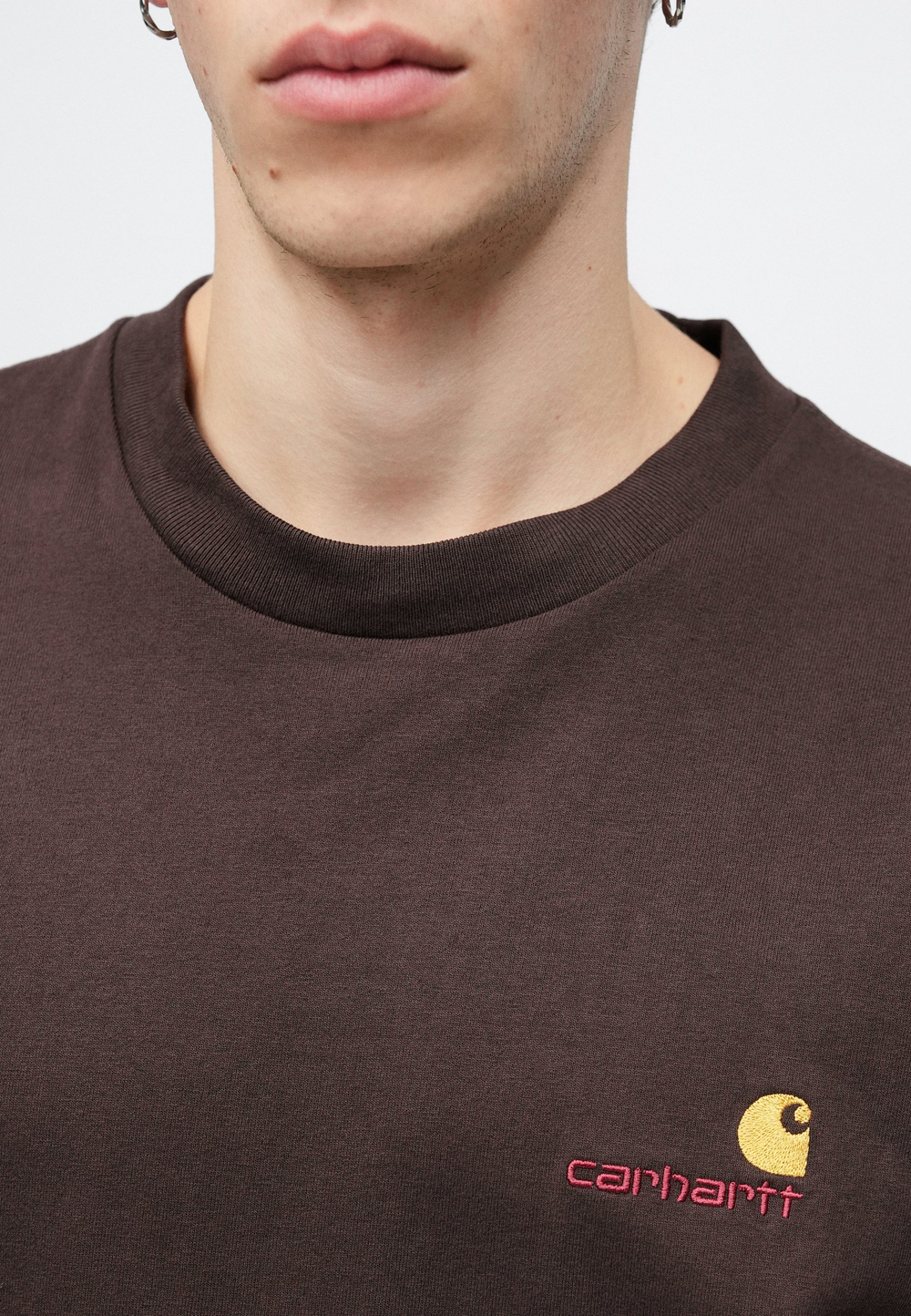 Carhartt WIP Базовая футболка - Коричневый