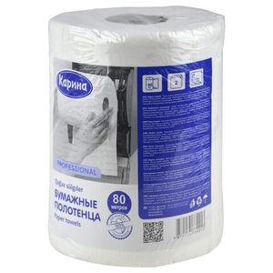 Салфетки бумажные Карина Dostyq белые 24*24 см однослойные 200 л/пач 30 пач/мат