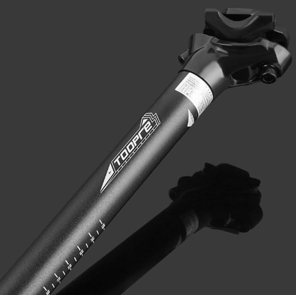Подседельный штырь TOOPRE 28.6*400 mm, алюм. двухболтовый   2.6 мм