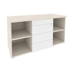 Onix Direct Тумба сервисная с ящиками TIP-ON O.TS-11 TIP Денвер Светлый/Белый Бриллиант 1100*460*598