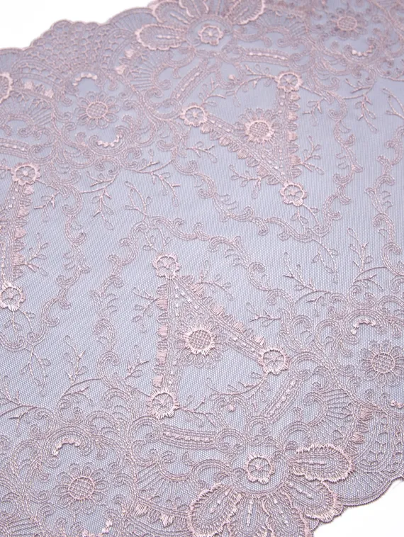 05-38 Вышивка на неэл. сетке 34см, Диадема, серый/лотос