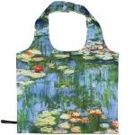 Сумка - шоппер в чехле с замком водонепроницаемая «ИДЕЯДОМА», принт водяные лилии, 46*55см