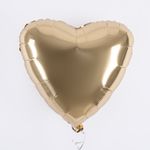 Ag Шар Сердце 19''/46 см, Шампань (БГ-15)