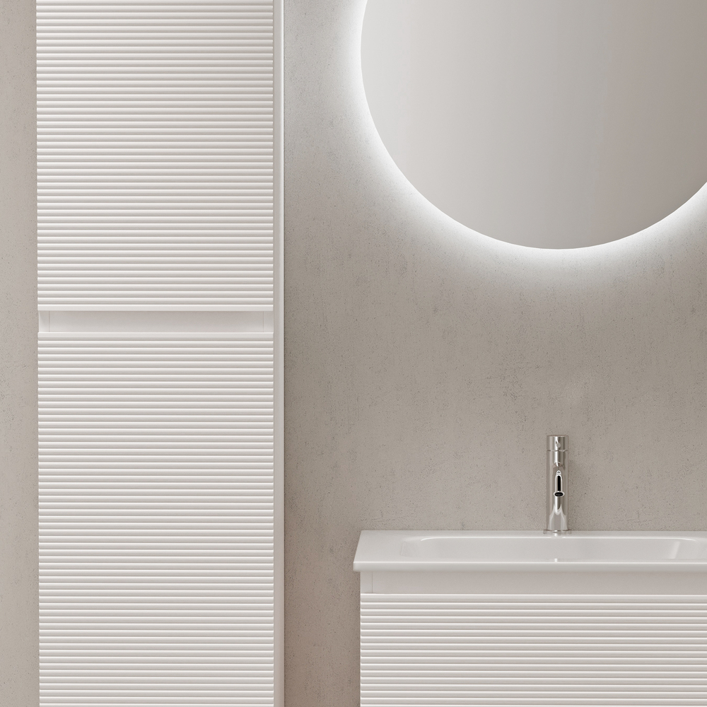 Тумба подвесная под раковину Sancos Folk, Bianco 590х445х500