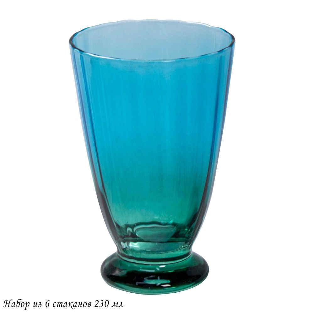 Lenardi 584-033 Набор из 6 стаканов 230мл в под.уп.(х4)Стекло
