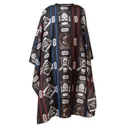 Накидка парикмахерская Harizma, 140х160см, рисунок "Barber Shop" (h10893)