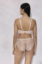 Телесный бюстгальтер Sublime с мягкими гипюровыми чашками (Размер: 65F) (Цвет: телесный)