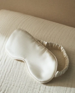 ZARA HOME МАСКА ДЛЯ СНА, ЖЕЛТОВАТО-БЕЛЫЙ