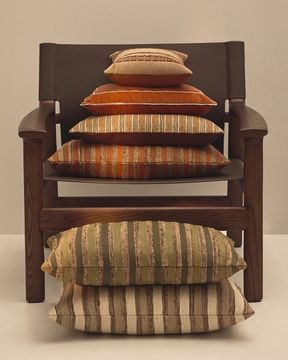 Чехол на подушку Tavina из 100% хлопка с коричневой вышивкой 50 x 50 см