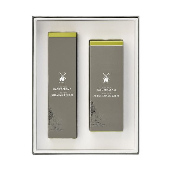 Набор для бритья MUEHLE, крем и бальзам после бритья, Алоэ Вера