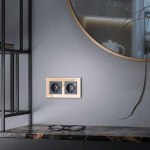 Рамка на 2 поста Favorit (шампань,стекло)