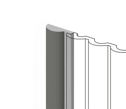 Финишный молдинг декорированный HiWood, 270x3,6 см