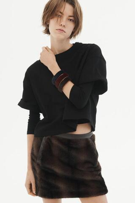 ZARA НАБОР БРАСЛЕТОВ ИЗ ИСКУССТВЕННОГО МЕХА - LIMITED EDITION, РАЗНОЦВЕТНЫЙ