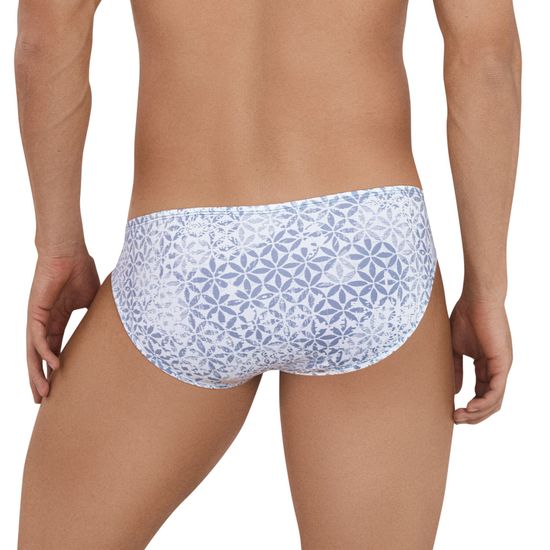 Мужские трусы слипы белые с принтом Clever GLORIOUS BRIEF 114001