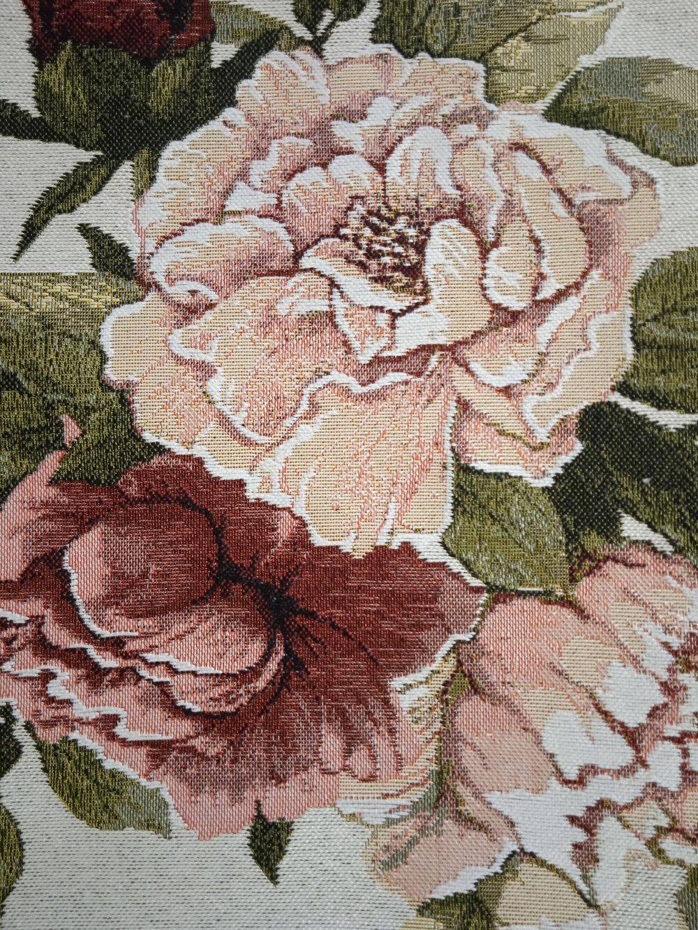 Декоративный гобеленовый чехол для интерьерной подушки Пионы 47х47