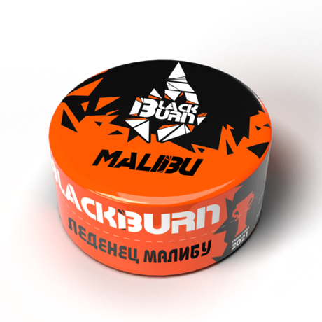 Табак Black Burn "Malibu" (конфета клубника-сливки) 25гр