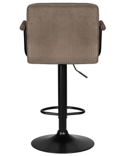 Набор 2 шт Стул барный DOBRIN KRUGER ARM BLACK, какао вельвет (LAR-E2041-05)