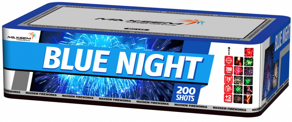 Фейерверк BLUE NIGHT (200 залпов) MC149