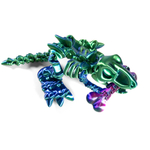 Динозавр-скелет Ти-Рекс (T-rex Dino) с косточкой, гибкая фигурка, сине-зеленый