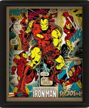 3D картина Marvel Retro Iron Man Железный Человек