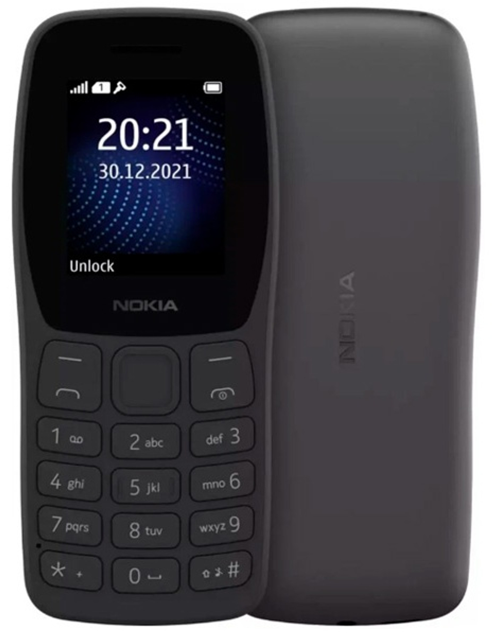 Мобильный телефон Nokia 105 TA-1459 DS черный