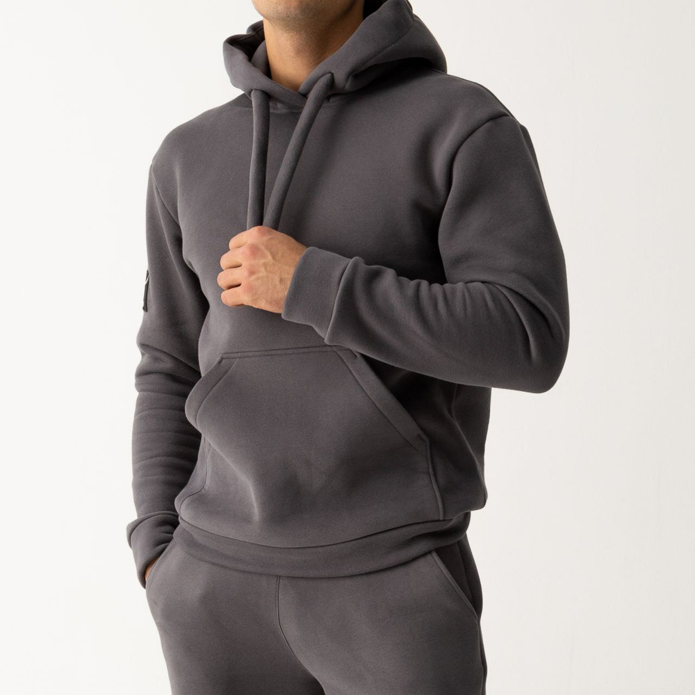 Костюм мужской спортивный теплый. Графит