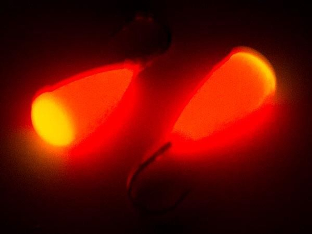 Мормышка Конус свечение Красное + Желтое MOK510RY 10шт/уп