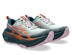 Кроссовки для бега женские Asics Trabuco Max 4 W Зеленo-оранжевые