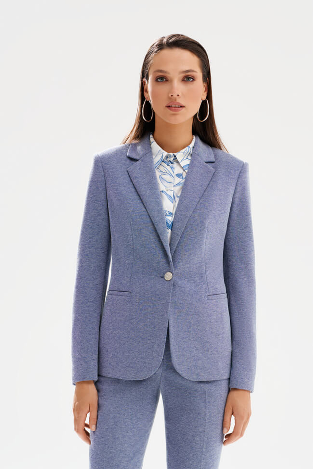 1973 Жакет женский (синий меланж)