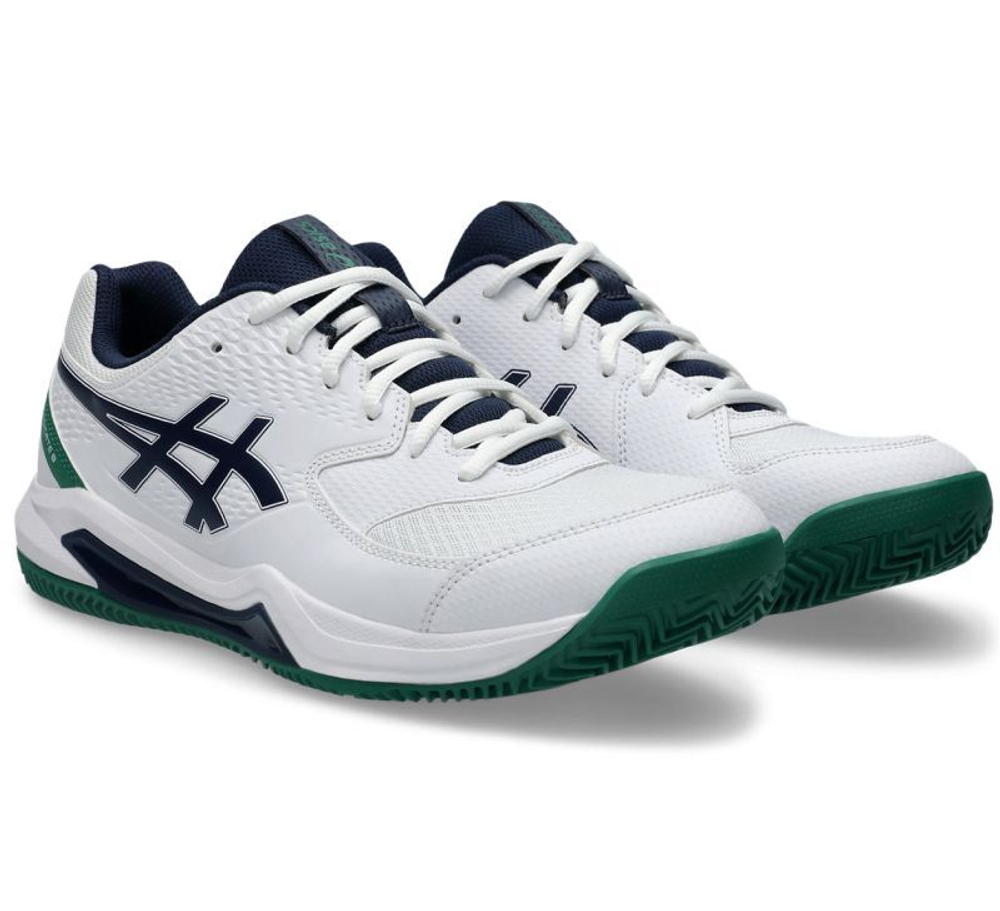 Мужские кроссовки теннисные Asics Gel-Dedicate 8 Clay - белый/полночь