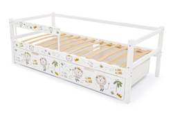 Детская кровать тахта Бельмарко Svogen белый львята