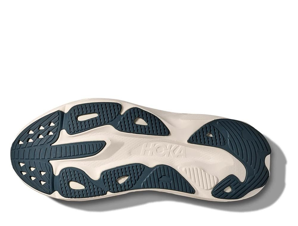 Мужские беговые кроссовки Hoka Skyflow M тёмно-синего/оранжевого цвета