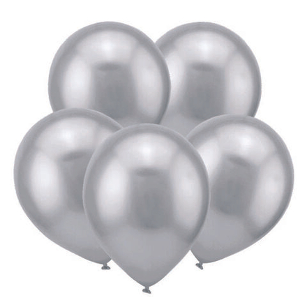 Хром серебро 12" весёлый праздник