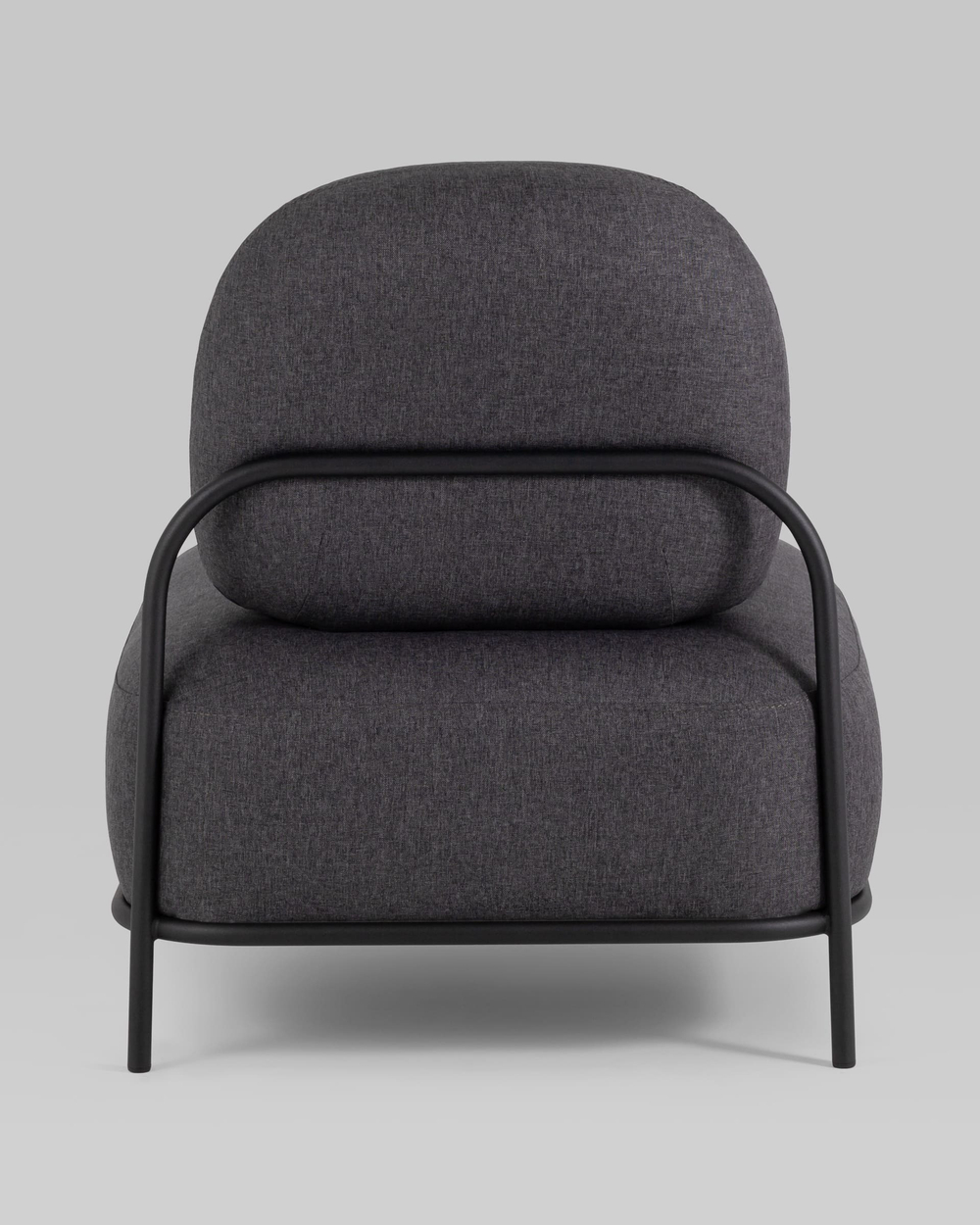 Кресло Стоун рогожка тёмно-серый