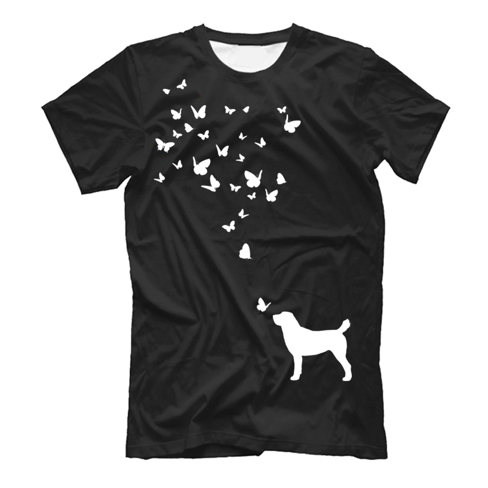 Футболка "Алабай и бабочки"