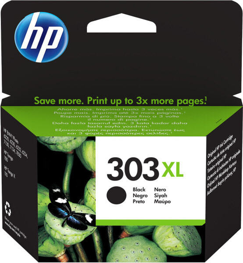 Картридж струйный черный 1 шт HP 303XL T6N04AE