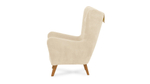 Кресло Лестер 2 Vivaldi 03 77*91*107 см, Бежевый Велюр Нераскладной Фиеста