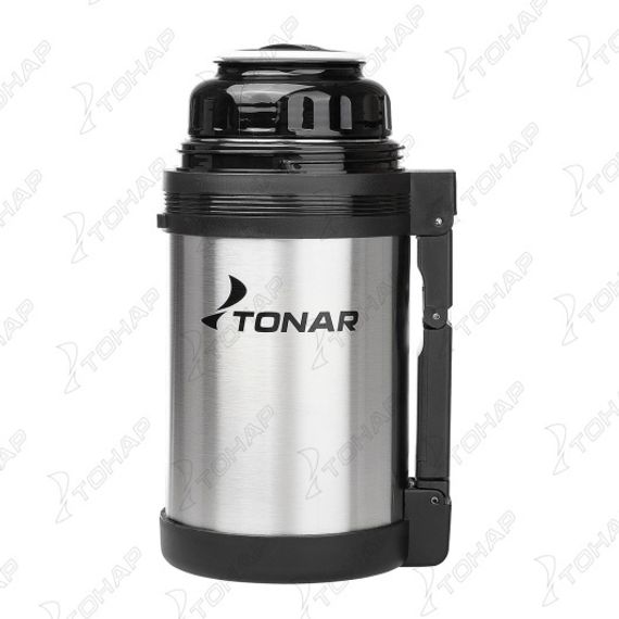 Термос TONAR 1000ML HS.TM-010 (дополн.пласт.чашка, скл.ручка, ремень)