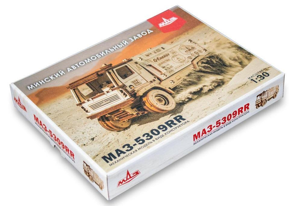 Конструктор деревянный 3D EWA МАЗ-5309RR 1:30