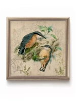 Картины на стену интерьерная на холсте 4 шт, 23*23 см