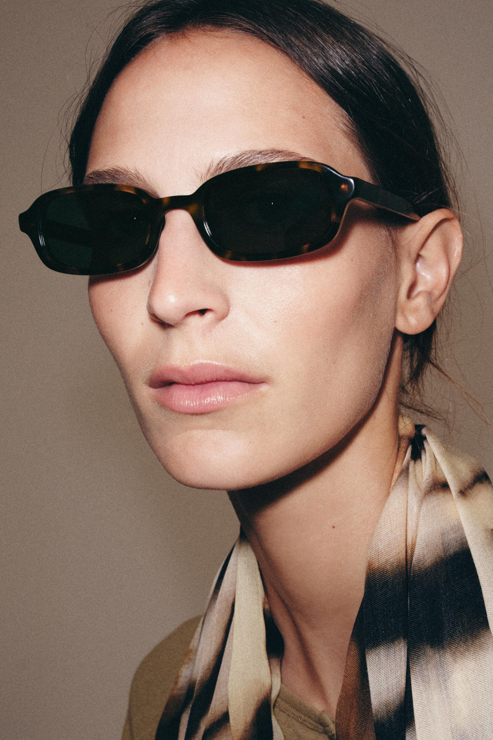 ZARA СОЛНЦЕЗАЩИТНЫЕ ОЧКИ ПРЯМОУГОЛЬНОЙ ФОРМЫ, КОРИЧНЕВЫЙ
