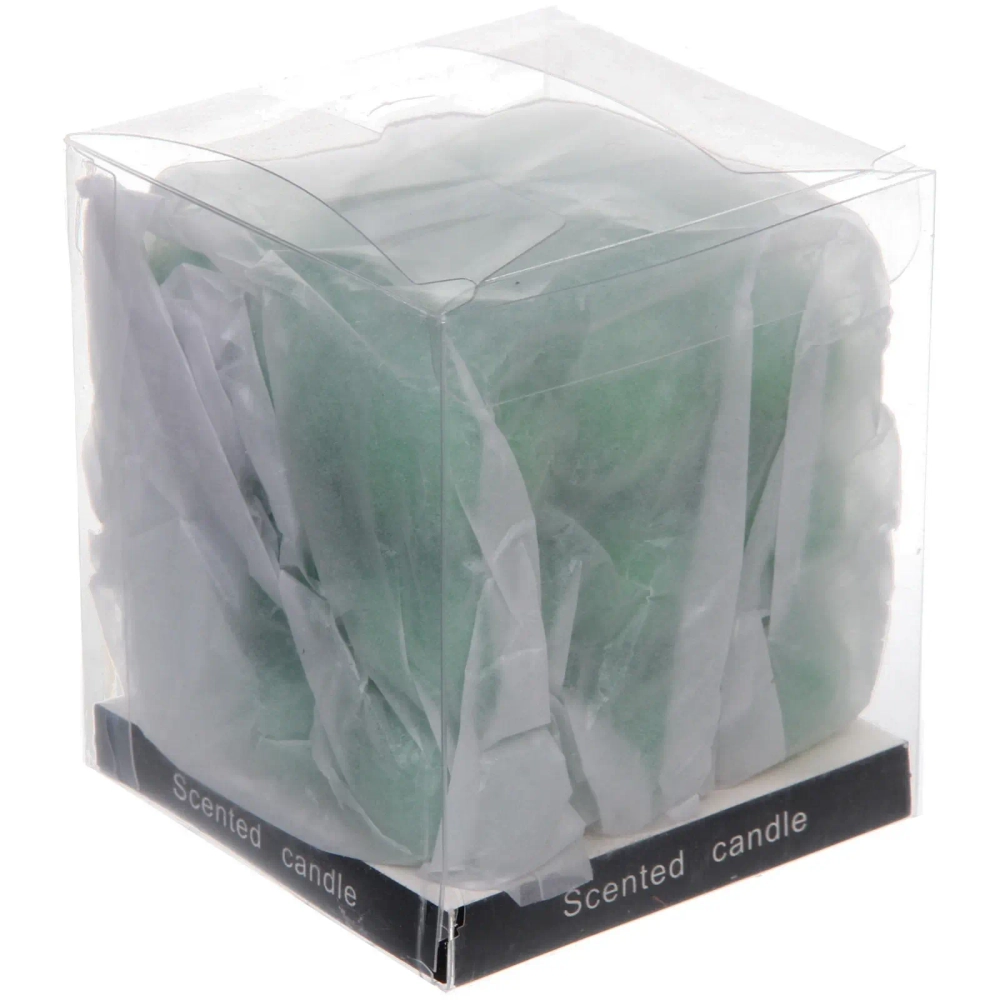 Свеча «Bubble cube» 7 см, Зеленый