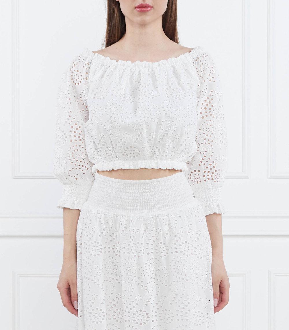 Топ GUESS - белый(W3GH95 WFDC0)