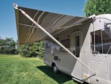 Маркиза Fiamma F45s 3.75м, настенная, корпус белый, полотно серое