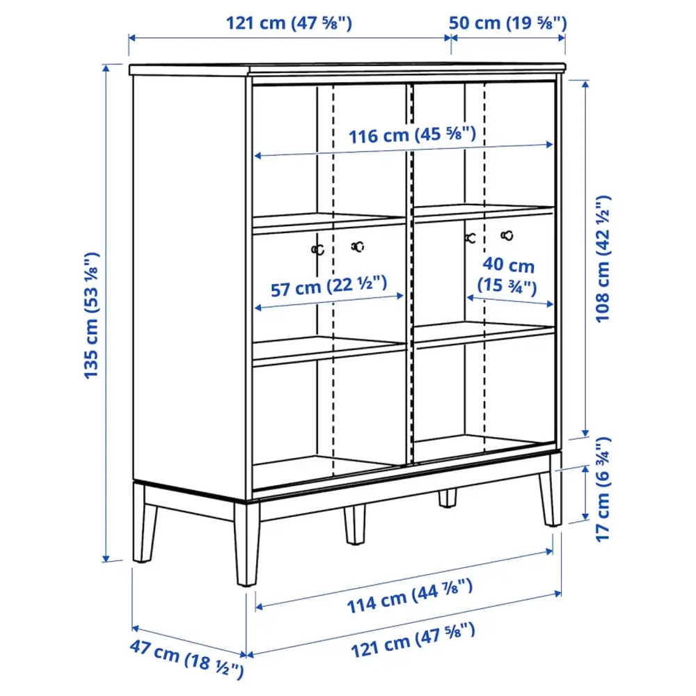 Гардероб - IKEA IDANÄS /ИДАНАС ИКЕА, 135х121х50 см, белый