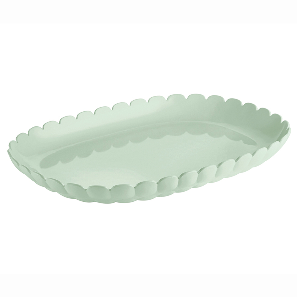 Поднос сервировочный tiffany, 45х31 см, зеленый