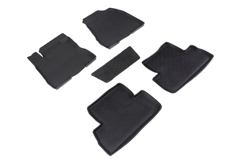 Резиновые коврики с высоким бортом для Nissan X-Trail (T31) 2007-2015 Seintex.01276